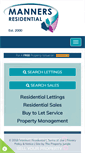 Mobile Screenshot of mannersresidential.com